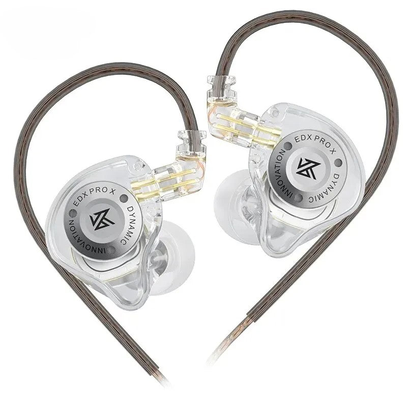 EDX Pro-X Wired In-Ear Monitor Earphones – No Mic, HiFi Stereo Bass