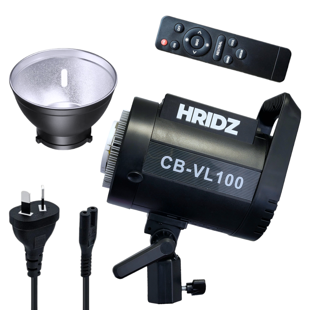 HRIDZ 100W Indoor-Outdoor LED Video Light Bi-color with NPF550 2*Batteries & Dual Charger