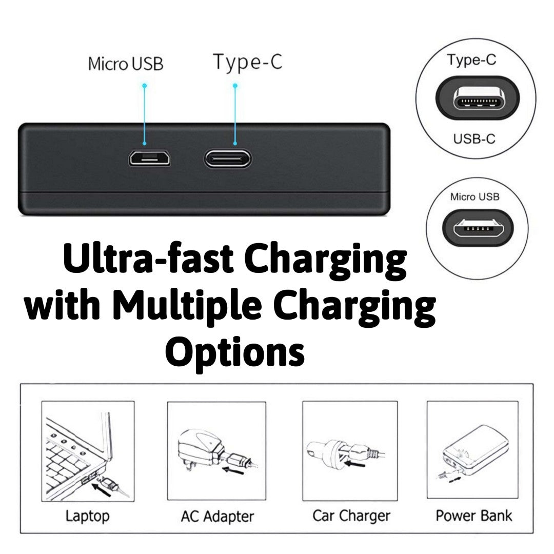 Hridz EN-EL9 Dual Battery Charger for Nikon D40 D40X D60 D3000 D5000