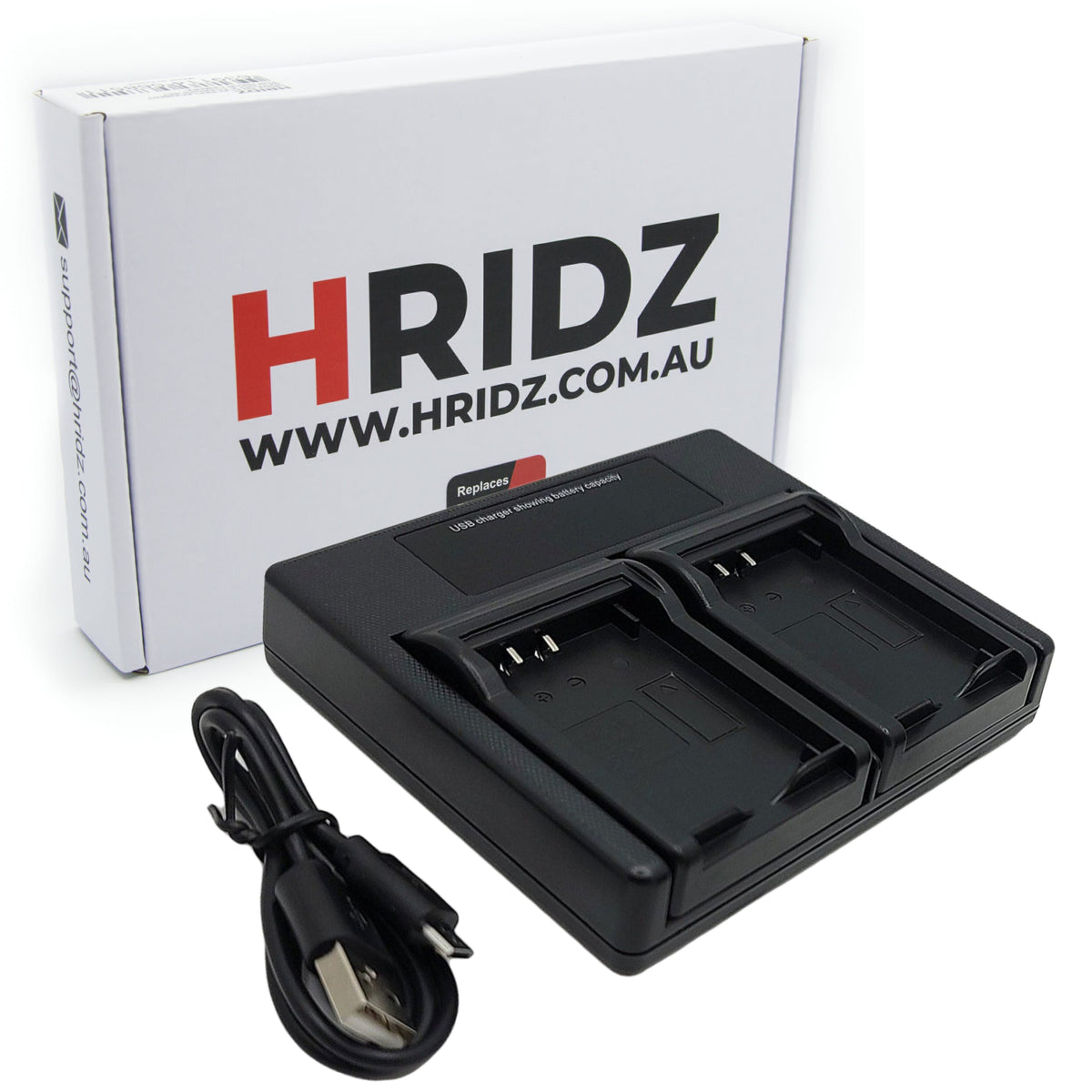 Hridz BG1 Dual Battery Charger for Sony NP-BG1/NP-FG1 Cyber-shot Cameras