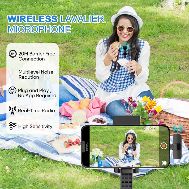 Hridz HZ9 Wireless Rechargeable Type-C Microphone For Podcast Recording Interview Quality Audio