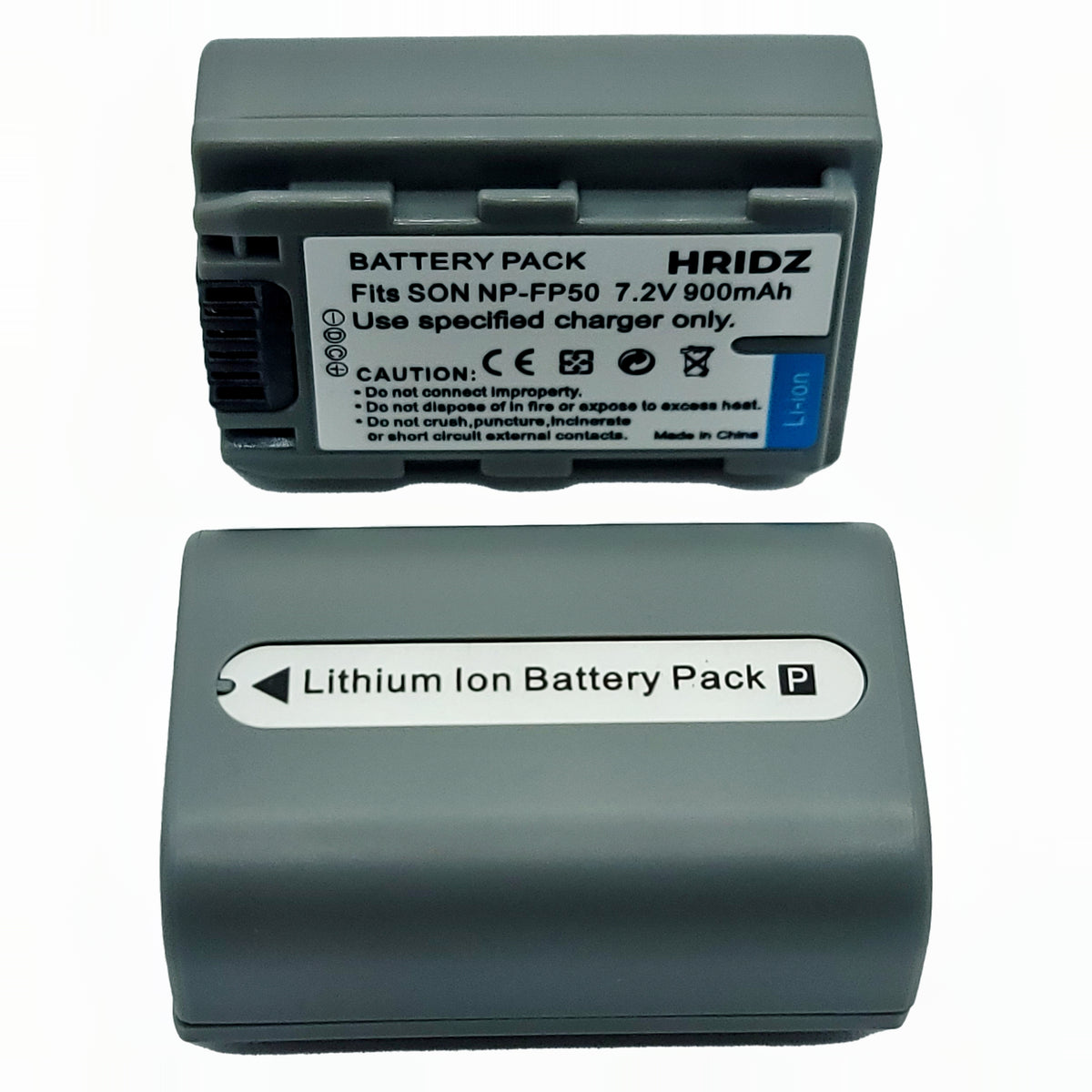Hridz NP-FP50 2 Batteries & Dual Charger Set for Sony DCR-HC/DVD/SR Series Camcorders