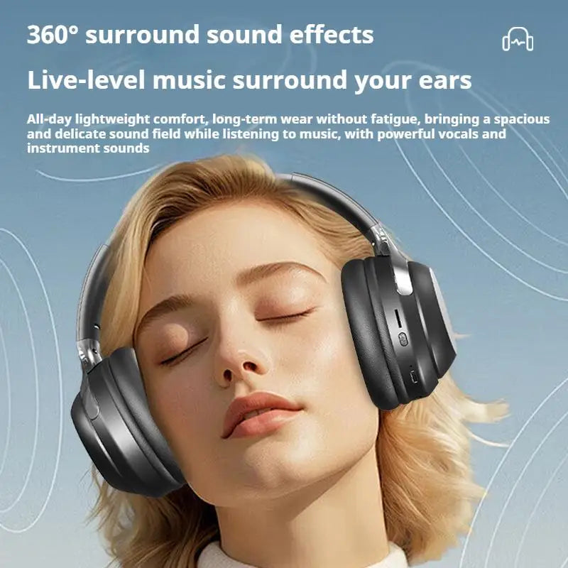 Hridz Wireless Bluetooth 5.0 Over-Ear Headphones β Foldable Gaming Headset with Noise Reduction & HD Mic