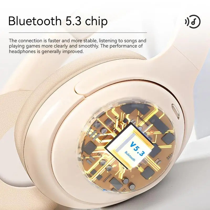 Hridz Wireless Bluetooth 5.0 Over-Ear Headphones – Foldable Gaming Headset with Noise Reduction & HD Mic