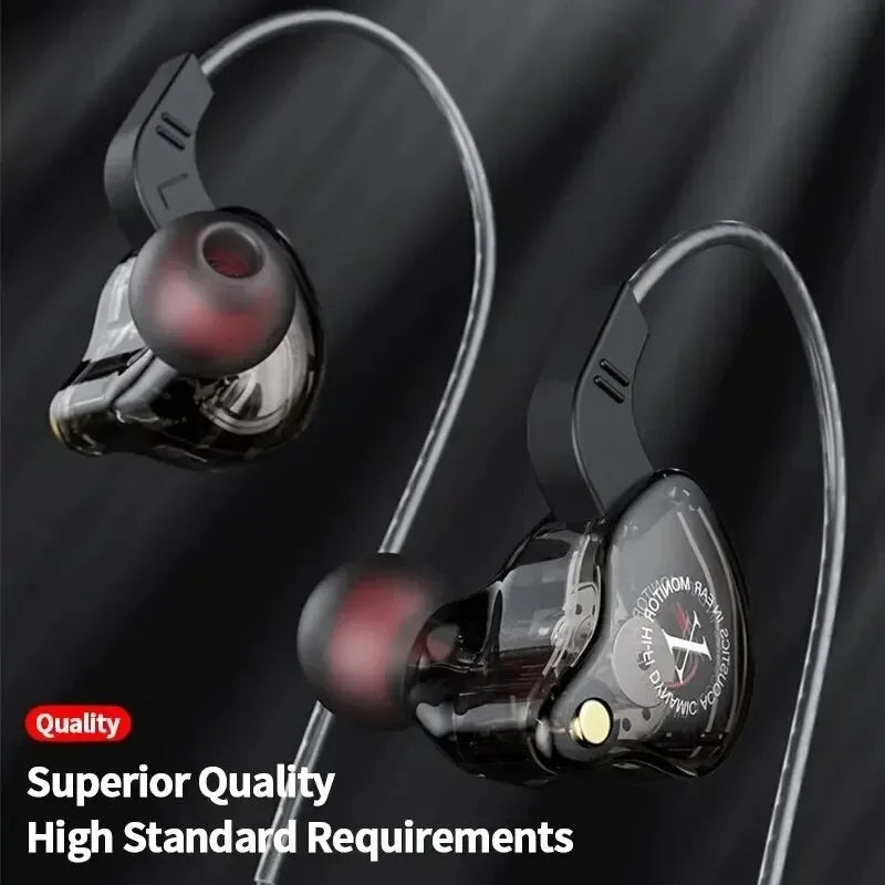 Hridz X2 Wired HiFi In-Ear Earphones 3.5mm Heavy Bass Earbuds for Gaming, Music, Sport & Everyday Listening – No Microphone