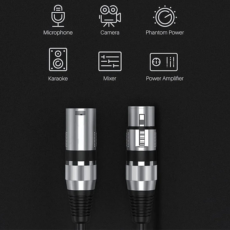 Hridz XLR male to female balanced microphone cable – image 8