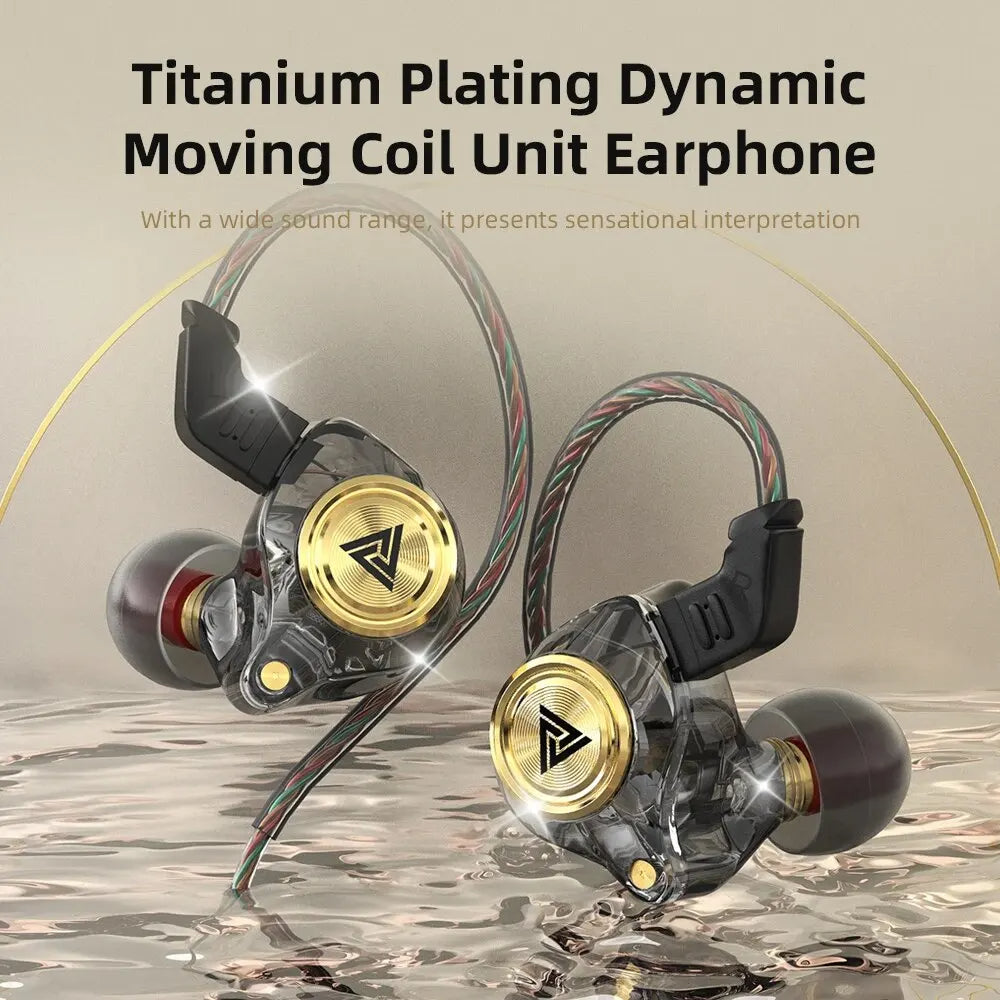QKZ AK3 Wired In-Ear Monitor Earphones with Mic – HiFi Bass