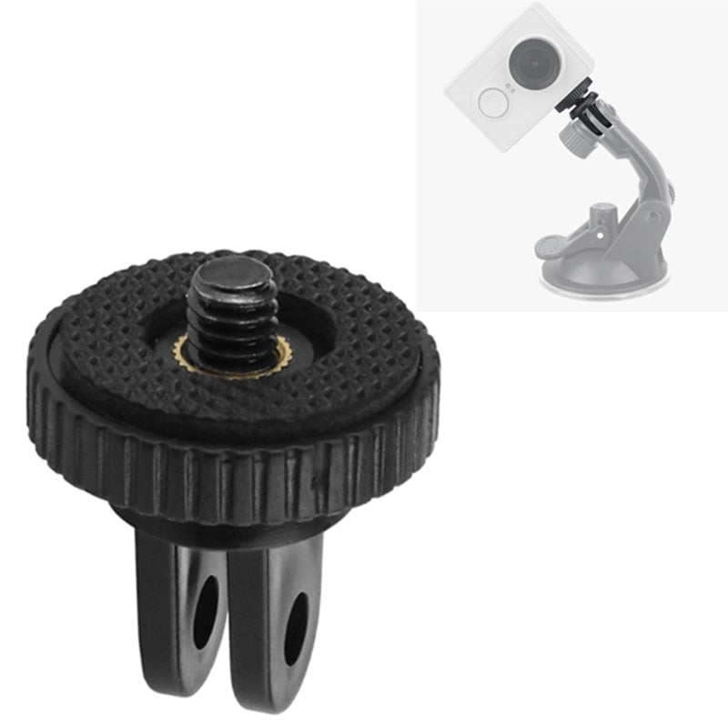 Hridz 1/4" Mini Tripod Adapter Mount for GoPro Hero 4-11, Insta360 & Action Cameras