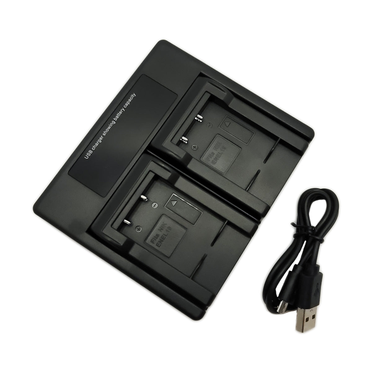 Hridz EN-EL19 Dual Battery Charger for Nikon Coolpix S-Series Cameras
