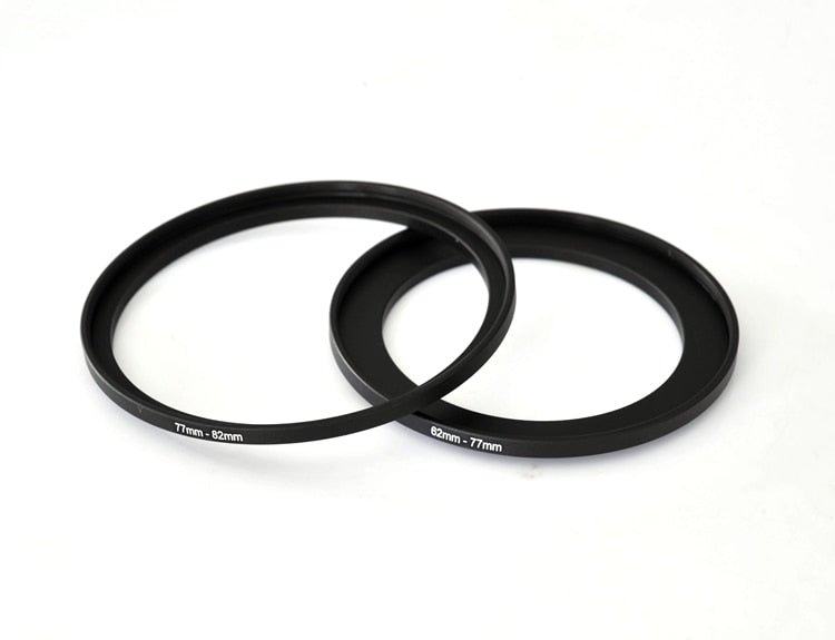 Hridz Metal Step-Up Rings for Camera Lens Filters – 46mm to 82mm Sizes