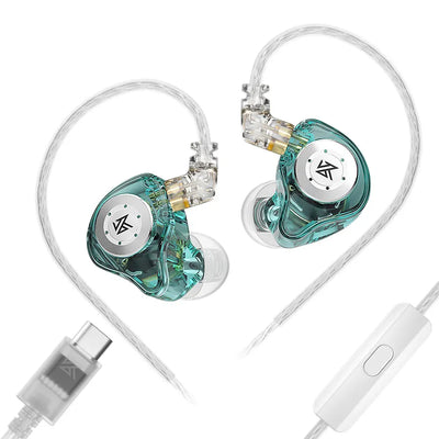 KZ EDX Pro USB-C in-ear monitor earphones with mic - photo 3