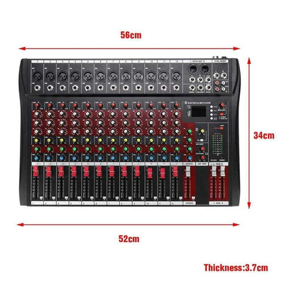 Hridz CT-120S Pro 12-Channel Outdoor Audio Mixer