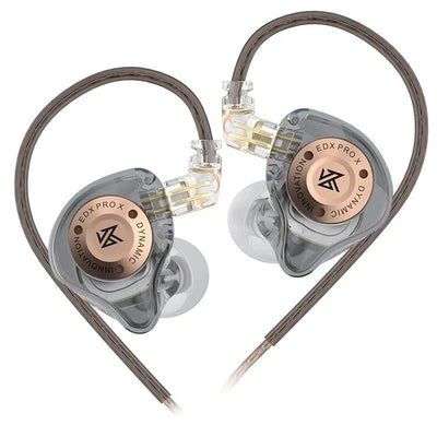 EDX Pro-X Wired In-Ear Monitor Earphones – No Mic, HiFi Stereo Bass
