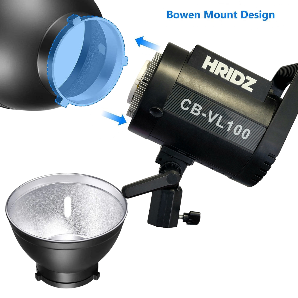 HRIDZ 100W Video Light Combo Pack - Outdoor LED Video Light with NPF970 Battery Pack & 2.8m Heavy duty stand