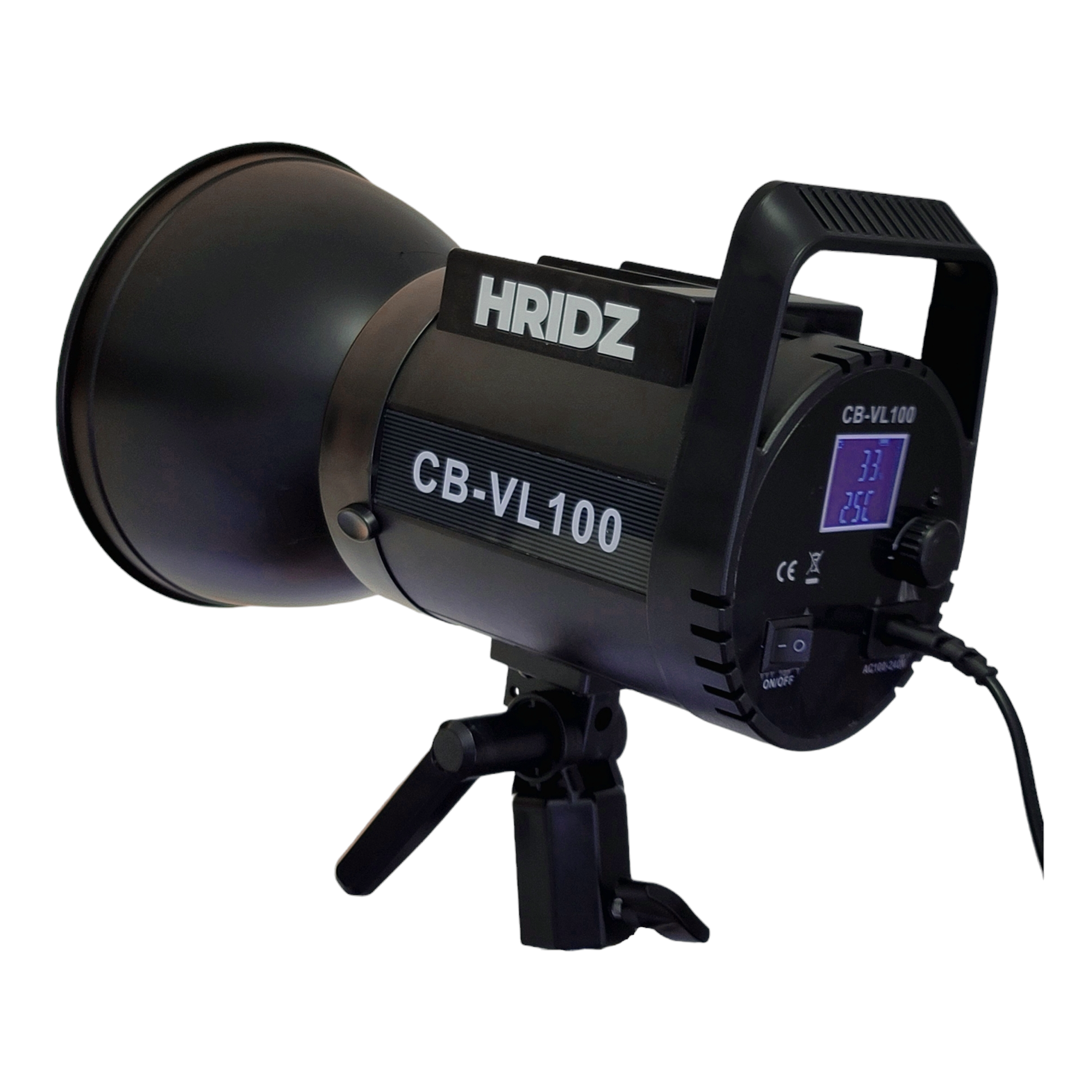 HRIDZ 100W Video Light Combo Pack - Outdoor LED Video Light with NPF970 Battery Pack & 2.8m Heavy duty stand