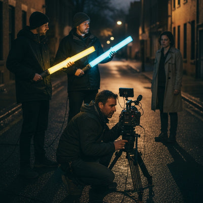 HRIDZ W270RGB 50cm Handheld RGB LED Stick Light – 20W Photography Video Tube Light, 2500K-9000K, Rechargeable Battery