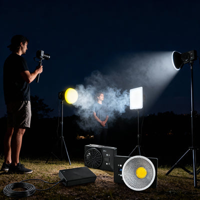 Hridz 100W COB LED Video Light Bi-Color 2800K-6800K Continuous Studio Photography Lighting Kit with Softbox for YouTube, Filmmaking Product Photography