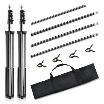 Hridz 2.6x3m Heavy Duty Backdrop Stand – Photography Background Support System