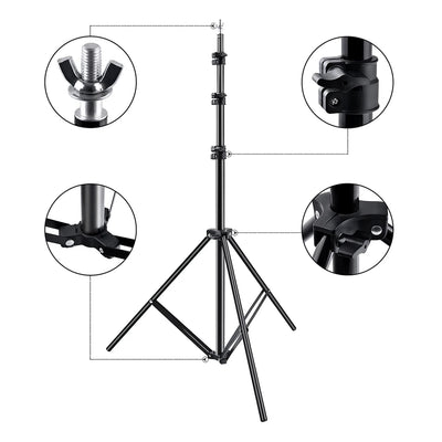Hridz 2.6x3m Heavy Duty Backdrop Stand – Photography Background Support System