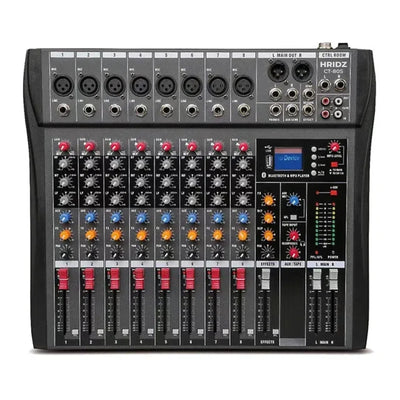 Hridz CT-80S 8-Channel Bluetooth Audio Mixer