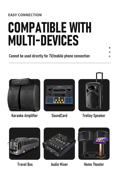 Hridz CT-80S 8 Channel Audio Mixer & U8 Dual 2.4GHz Wireless Microphone Karaoke Bundle