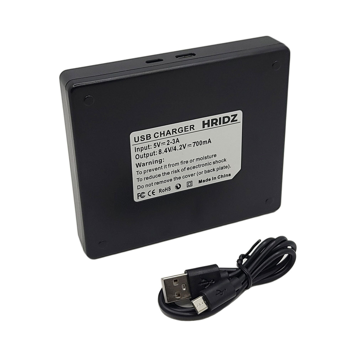 Hridz DMW-BCE10 Dual Battery Charger for Leica/Panasonic/Ricoh Cameras