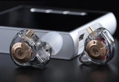 Hridz Edx Pro-x Wired IEM Earphones No-Mic HIFI Stereo Bass Music Earbuds In-Ear Sport Headphones