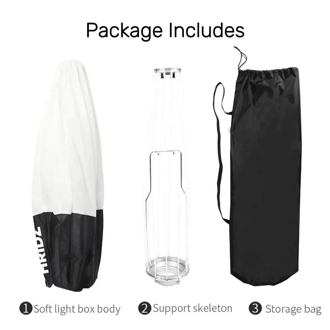 Hridz GLS65 65cm Globe Lantern Softbox with Bowens Mount – Collapsible 360° Diffuser