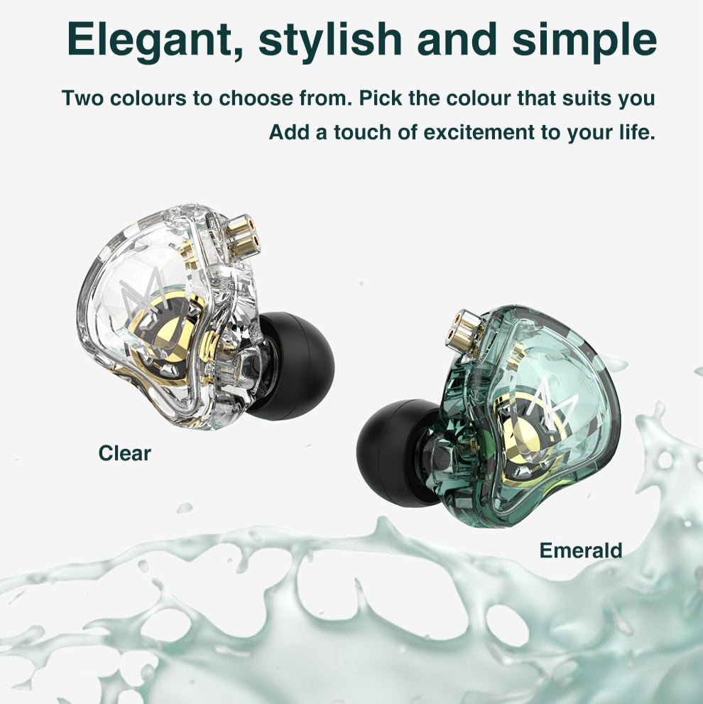 Hridz MT1 HiFi In-Ear Monitor Earphones – With or Without Mic, Dynamic DJ Monitors