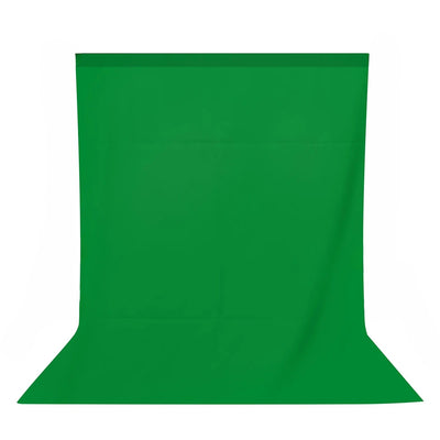 Hridz Photography Muslin Backdrop 2x3m & 3x3.6m – Green Screen, White, Black, Grey, Blue