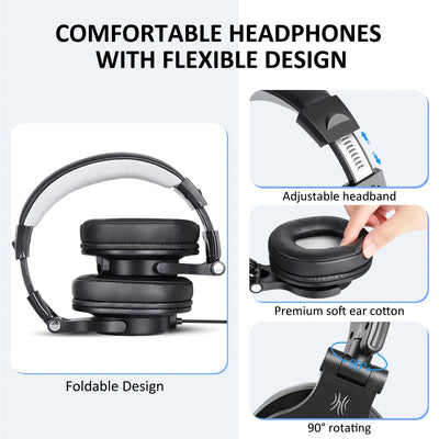 Hridz Pro Sound Mixing Bundle – 8 Channel Audio Mixer & Wireless UHF Microphones & A71D Wired Gaming Headset