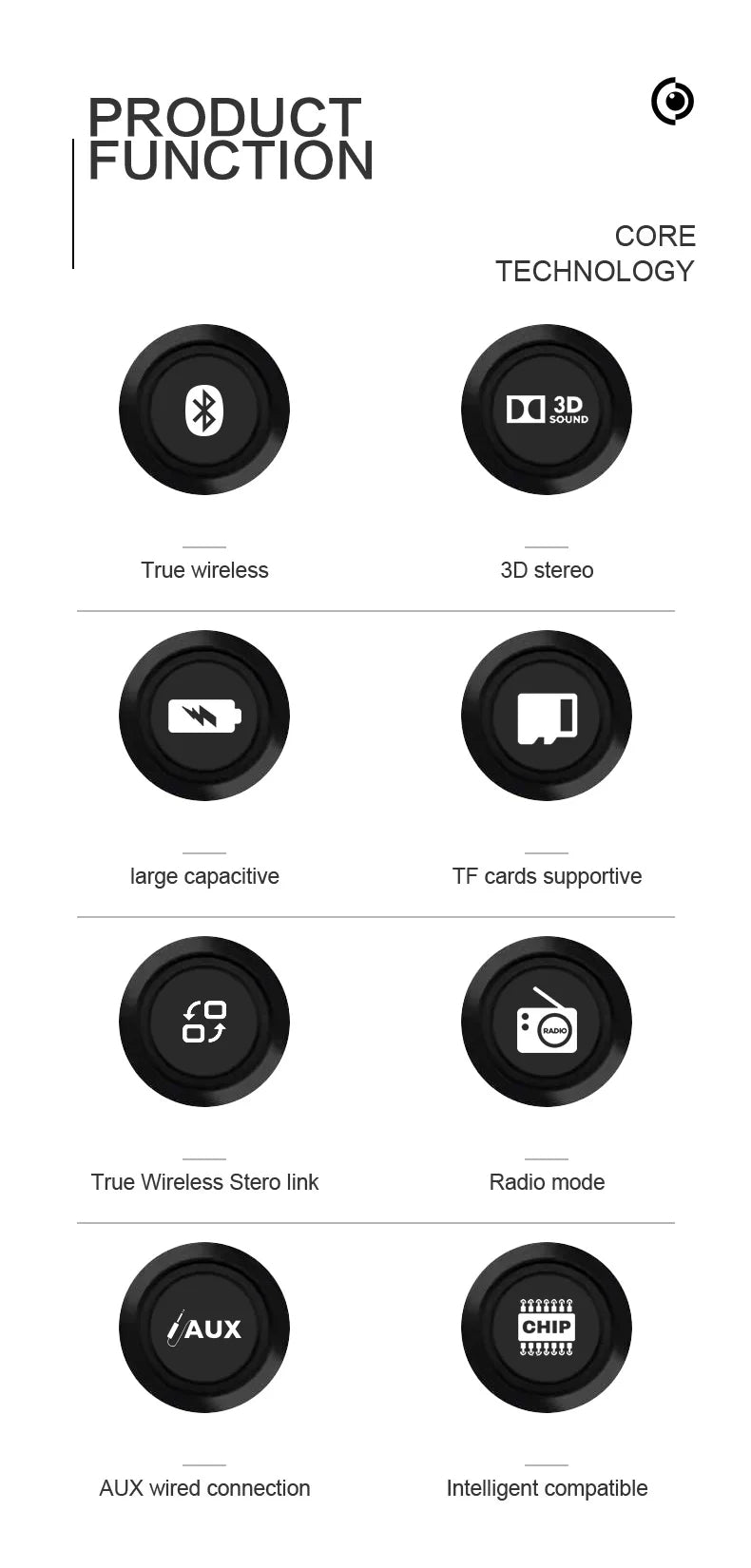 Hridz Retro Portable Bluetooth 5.0 Speaker – Stereo HiFi Sound, 1200mAh Battery, AUX & USB