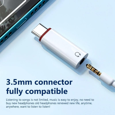 Hridz USB-C to 3.5mm Headphone Jack Adapter – DAC Audio Converter for Samsung, Pixel, Xiaomi & Huawei
