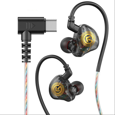 Hridz USB Type-C Wired Earphones with Microphone, Digital Chip HiFi In-Ear Headphones, Noise Isolating Earbuds with Volume Control for Samsung, Google Pixel, Xiaomi, Huawei & USB-C Devices