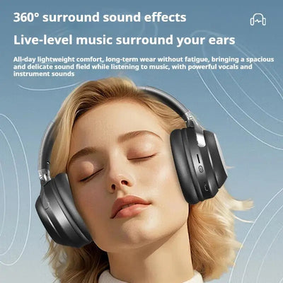 Hridz Wireless Bluetooth 5.0 Over-Ear Headphones – Foldable Gaming Headset with Noise Reduction & HD Mic