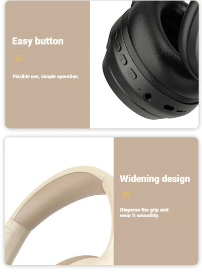 Hridz Wireless Bluetooth 5.0 Over-Ear Headphones – Foldable Gaming Headset with Noise Reduction & HD Mic