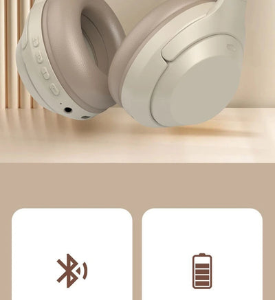 Hridz Wireless Bluetooth 5.0 Over-Ear Headphones – Foldable Gaming Headset with Noise Reduction & HD Mic