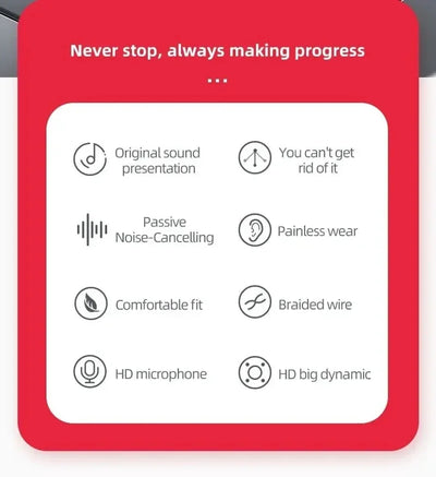 Hridz X2 Wired HiFi In-Ear Earphones 3.5mm Heavy Bass Earbuds for Gaming, Music, Sport & Everyday Listening – No Microphone