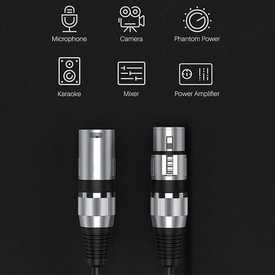 Hridz XLR male to female balanced microphone cable – image 8