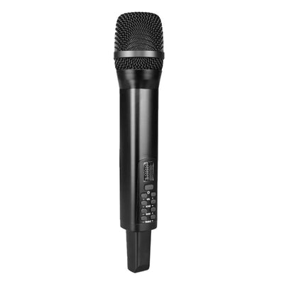 Hridz D100 2.4GHz Wireless Dynamic Karaoke Microphone System with Receiver, Reverb & Bass Control