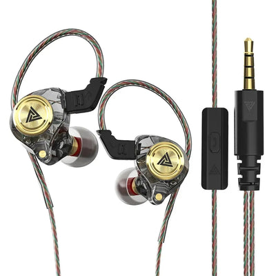 QKZ AK3 Wired In-Ear Monitor Earphones with Mic – HiFi Bass