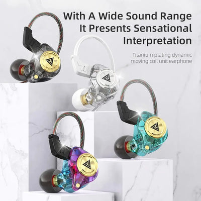 QKZ AK3 Wired In-Ear Monitor Earphones with Mic – HiFi Bass