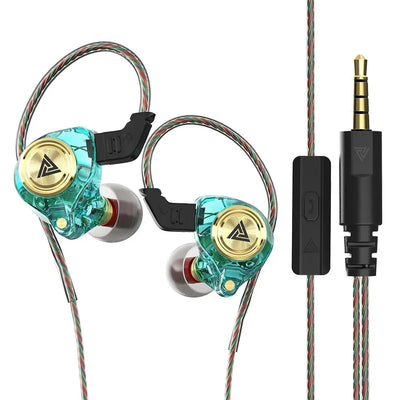 QKZ AK3 Wired In-Ear Monitor Earphones with Mic – HiFi Bass