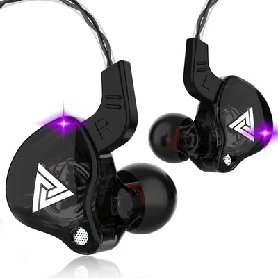 QKZ AK6 In Ear Monitor Earphone 6-Dynamic Driver Unit Headphone With Mic HIFI Headset