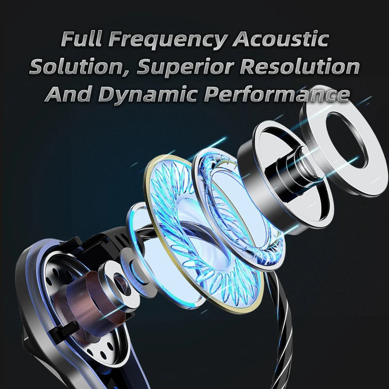 QKZ AK7 Copper Driver Wired In-Ear Earphones with Mic – HiFi Bass Stereo Earbuds