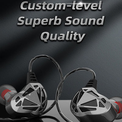 QKZ AK7 Copper Driver Wired In-Ear Earphones with Mic – HiFi Bass Stereo Earbuds