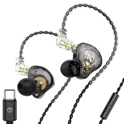 TRN MT1-C Type-C In-Ear Monitor Earphones with Mic – HiFi DJ Monitors