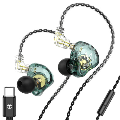 TRN MT1-C Type-C In-Ear Monitor Earphones with Mic – HiFi DJ Monitors