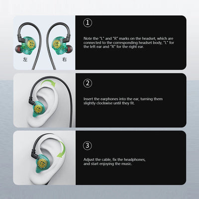 USB Type-C Wired In-Ear Earphones with Microphone Hifi Headphones with Volume Control