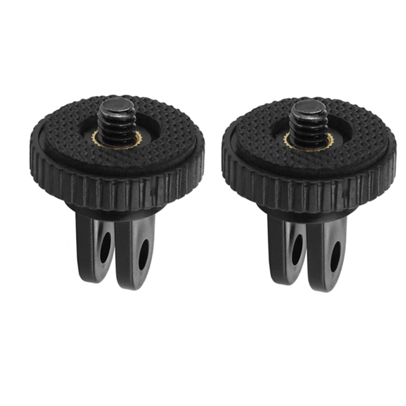 Hridz 1/4" Mini Tripod Adapter Mount for GoPro Hero 4-11, Insta360 & Action Cameras